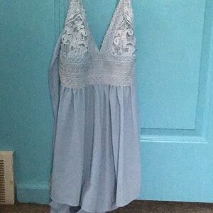 Light Blue Mini Dress